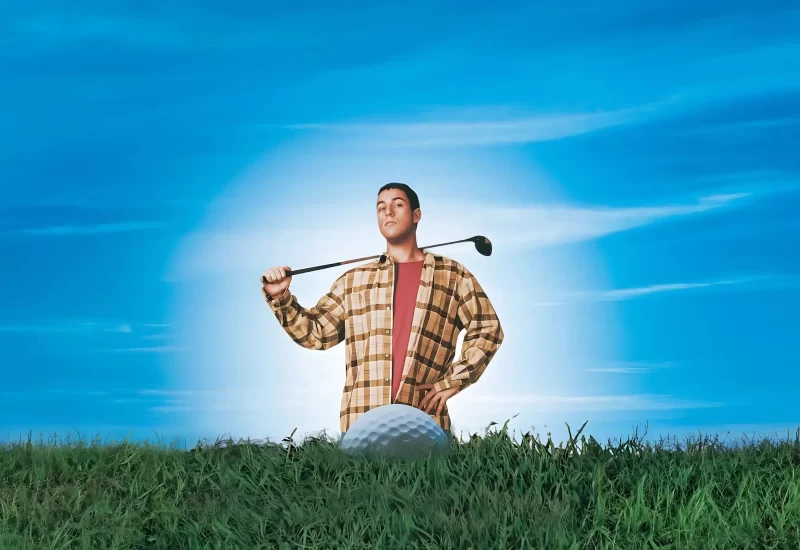 Em "Um Maluco no Golfe", Happy Gilmore quer ser um jogador profissional de hóquei, mas acaba descobrindo que tem um talento muito especial para jogar golfe. O satírico e desbocado atleta acaba ganhando dinheiro suficiente para poder ajudar a sua avó, que está prestes a perder a casa por falta de pagamento de impostos. O problema é que esse maluco se torna um herói improvável para o esporte, o que desagrada bastante os golfistas, tão educados e elegantes.