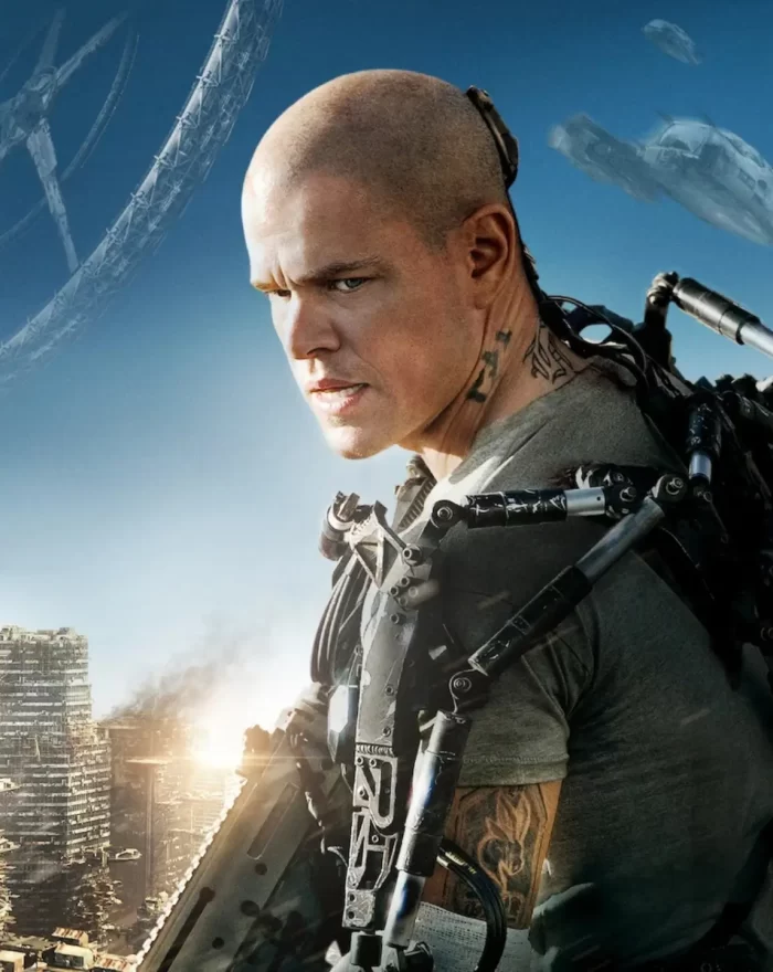 Em "Elysium", no ano 2154, existem duas classes de pessoas: os muito ricos, que vivem numa estação espacial impecável feita pelo homem chamada Elysium, e os outros, que vivem na Terra, superpovoada e em ruínas. A Secretária Delacourt vai fazer o possível para preservar o estilo de vida luxuoso dos cidadãos de Elysium – mas isso não impede que as pessoas da Terra tentem entrar de qualquer jeito. Max compromete-se a assumir uma missão com risco de vida, uma missão que poderia trazer igualdade a esses mundos polarizados.