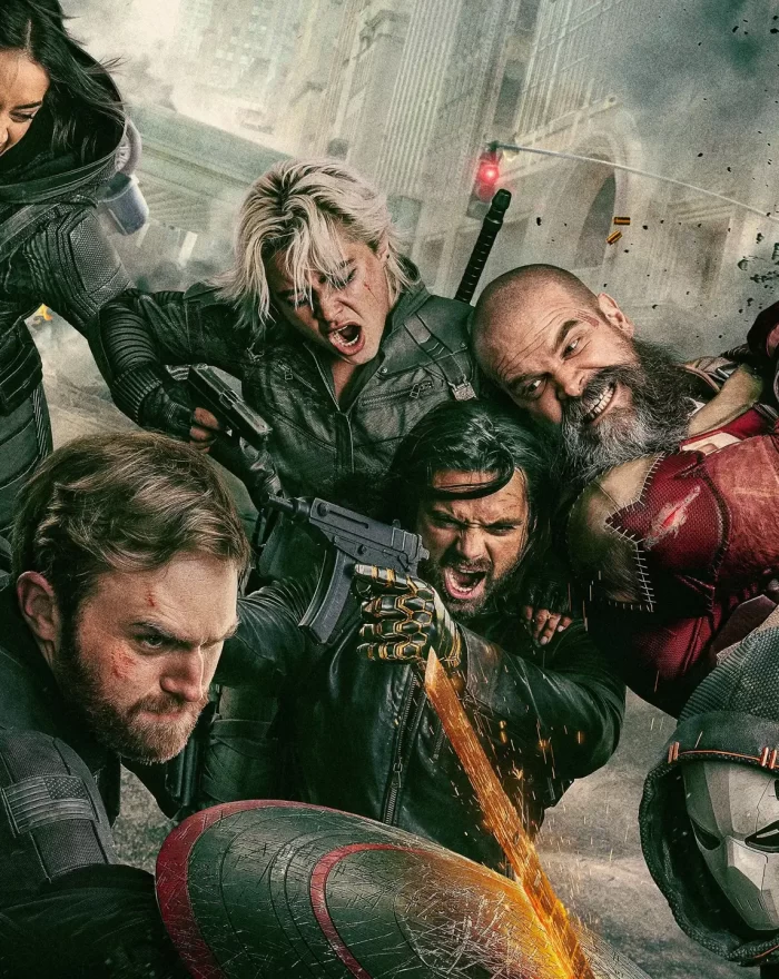 Em "Thunderbolts*", depois de se verem presos em uma armadilha mortal, uma equipe não convencional de sete anti-heróis deve embarcar em uma missão perigosa que os forçará a confrontar os cantos mais sombrios de seus passados. Com Florence Pugh, Sebastian Stan, Wyatt Russell, Olga Kurylenko, Lewis Pullman, Geraldine Viswanathan, Chris Bauer, Wendell Pierce, David Harbour, Hannah John-Kamen, Julia Louis-Dreyfus, Violet McGraw, Alexa Swinton, Eric Lange, Chiara Stella, Stefano Carannante, Gianfranco Terrin, Georgui Kasaev, Charlotte Ann Tucker e Gabrielle Byndloss.