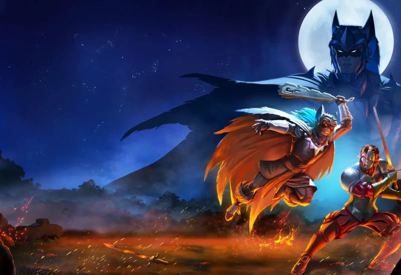 "Batman Azteca: Choque de Impérios". Em uma ousada releitura da lenda do Batman ambientada no império asteca, um jovem asteca escapa para Tenochtitlán após seu pai ser assassinado por conquistadores espanhóis. Uma vez lá, ele treina no templo do deus morcego Tzinacan e desenvolve armas para vingar a morte do pai. Ao longo do caminho, ele encontra figuras conhecidas, como a Mulher-Onça e o conquistador Hernán Cortés.