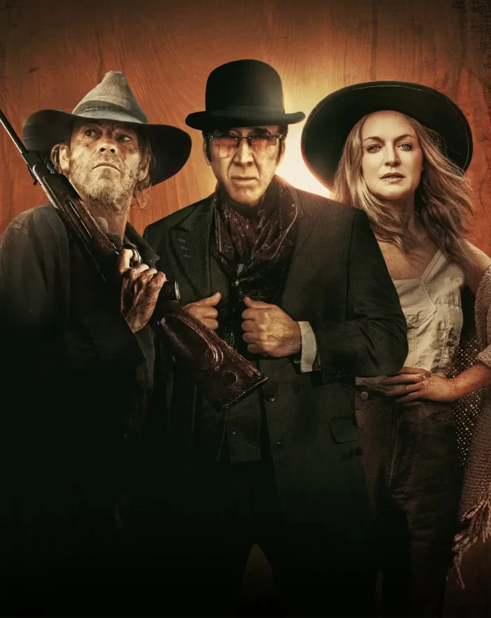 Em "Terra de Pistoleiros", um pistoleiro com um passado violento enfrenta o ataque brutal de uma multidão sedenta de sangue. Também conhecido como “Gunslingers”. Com Nicolas Cage, Heather Graham, Stephen Dorff, Randall Batinkoff, Cooper Barnes, Tzi Ma, Jeremy Kent Jackson, Costas Mandylor e Scarlet Rose Stallone.