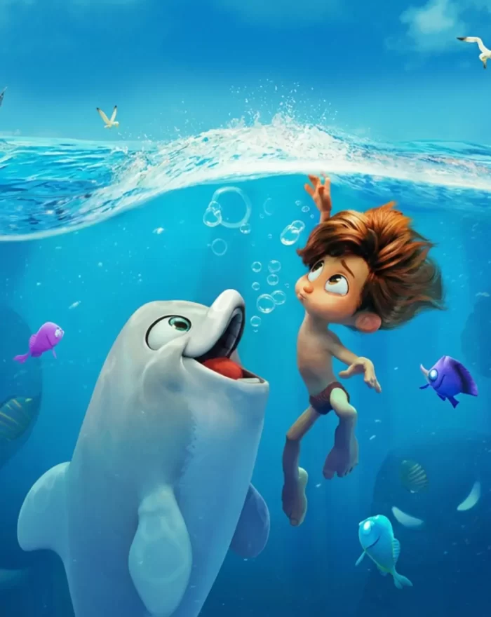 Em "O Menino Golfinho", o golfinho Bola de Neve resgata um menino que sobreviveu a um acidente de avião e a partir daí os dois se tornam inseparáveis, mas um dia o garoto decide procurar sua mãe. Em meio à busca, ele precisa enfrentar um polvo malvado que aparece em seu caminho.